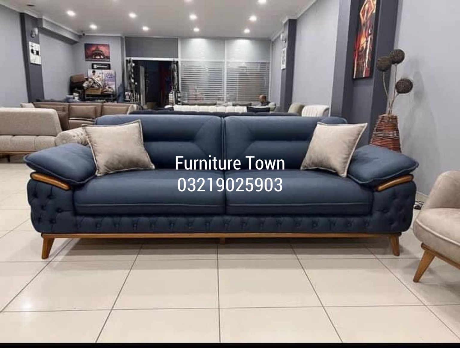 Navy Lounge Sofa in Peshawar