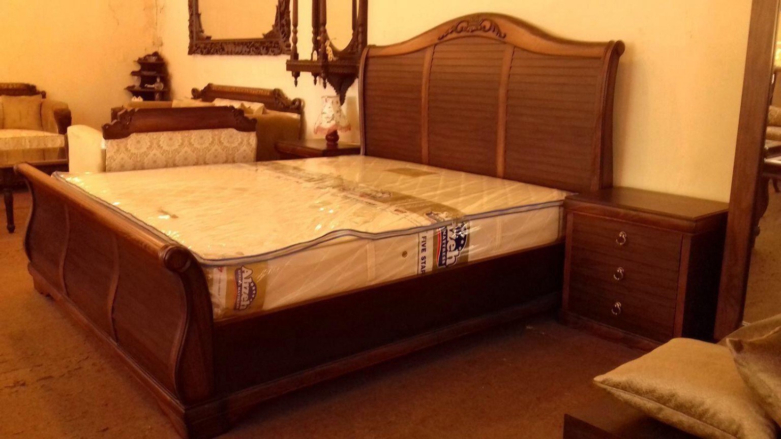 Classic Curved Panel Bed in Peshawar